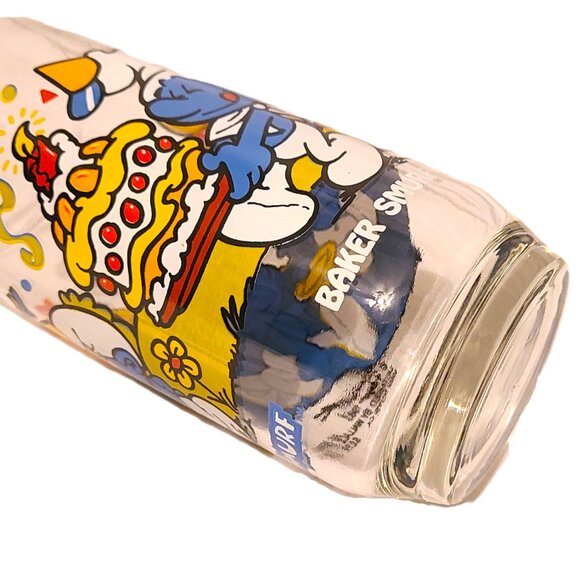 1983 Baker Smurf Hardee’s Collectible Glass Series Peyo Wallace Berrie Advertisi - Picture 5 of 9